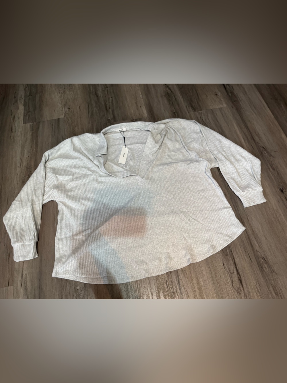 Joah brown Deep V Pullover